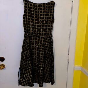 Black and Gold vintage dress
